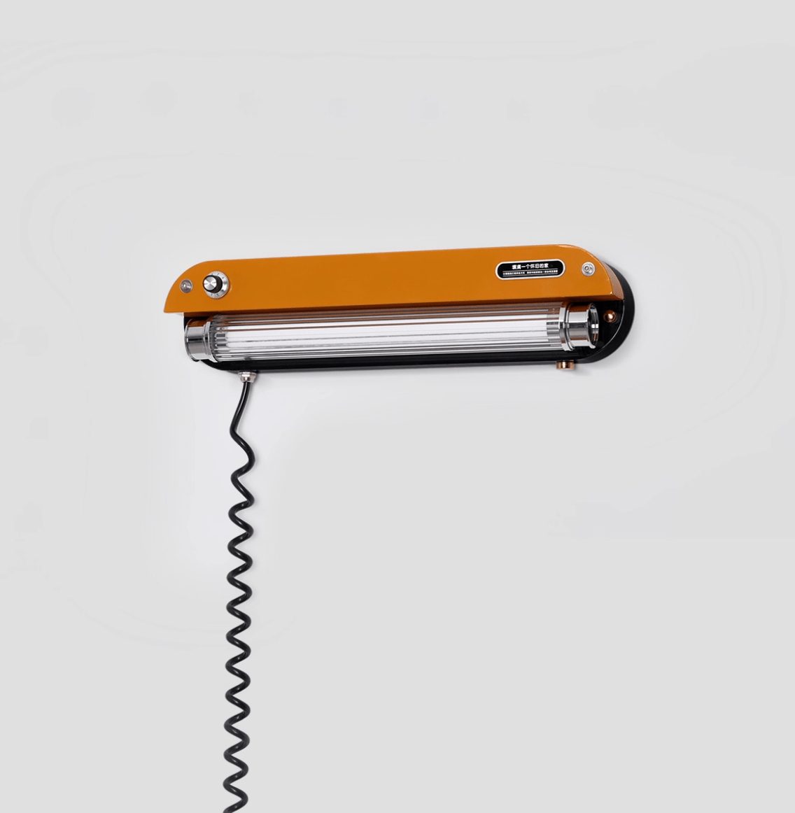 Marlo Plug-In Wall Sconce with Integrated LED – Amber Orange or Chrome