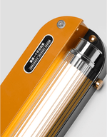 Edison Marlo Wall Sconce — Vintage Industrial LED Wall Light in Amber Metal
