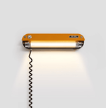 Marlo Plug-In Wall Sconce with Integrated LED – Amber Orange or Chrome