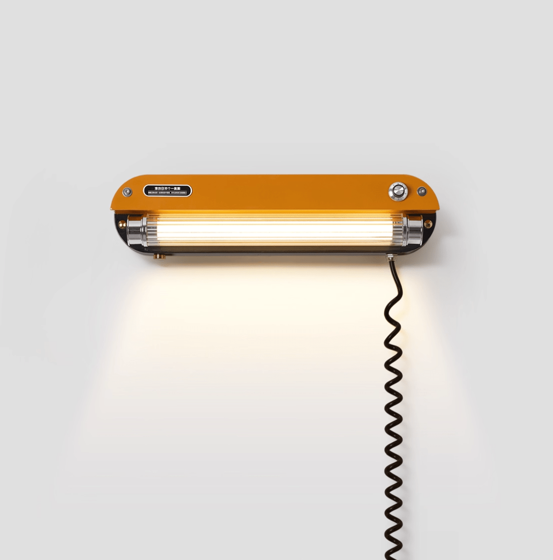 Marlo Plug-In Wall Sconce with Integrated LED – Amber Orange or Chrome