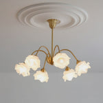 Retro Pastoral Flower Chandelier