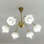 Retro Pastoral Flower Chandelier