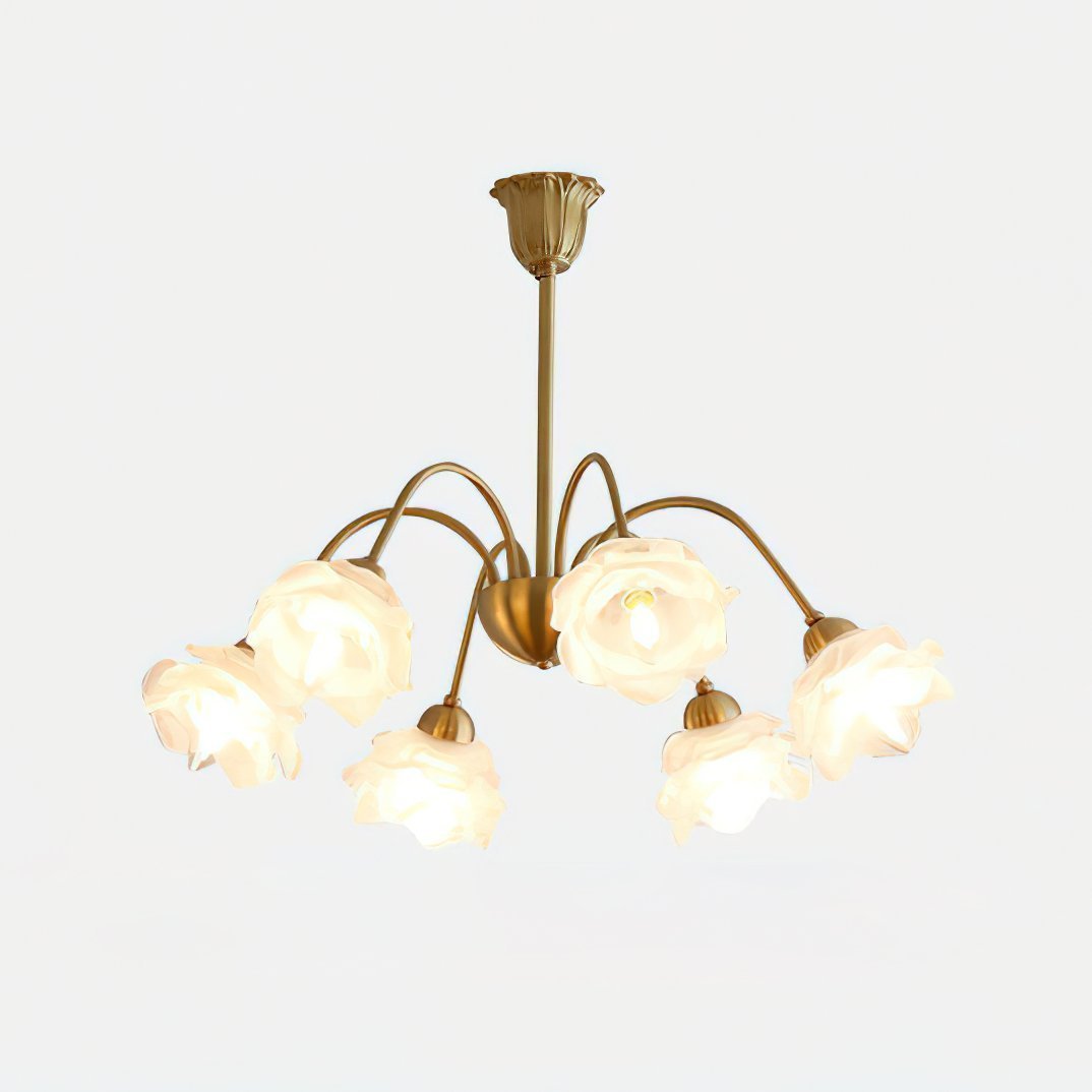 Retro Pastoral Flower Chandelier
