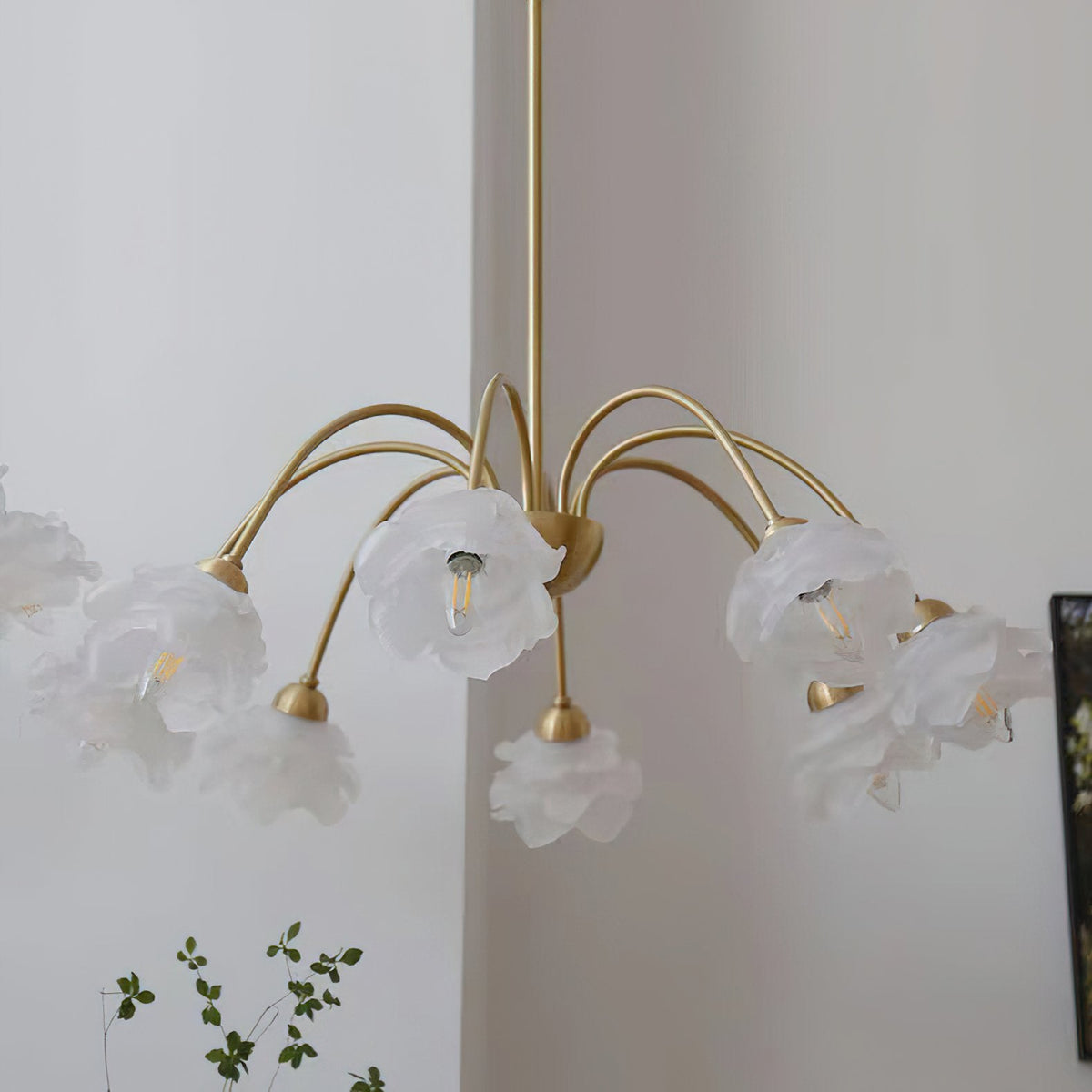 Retro Pastoral Flower Chandelier