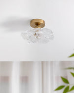 retro-petal-ceiling-light