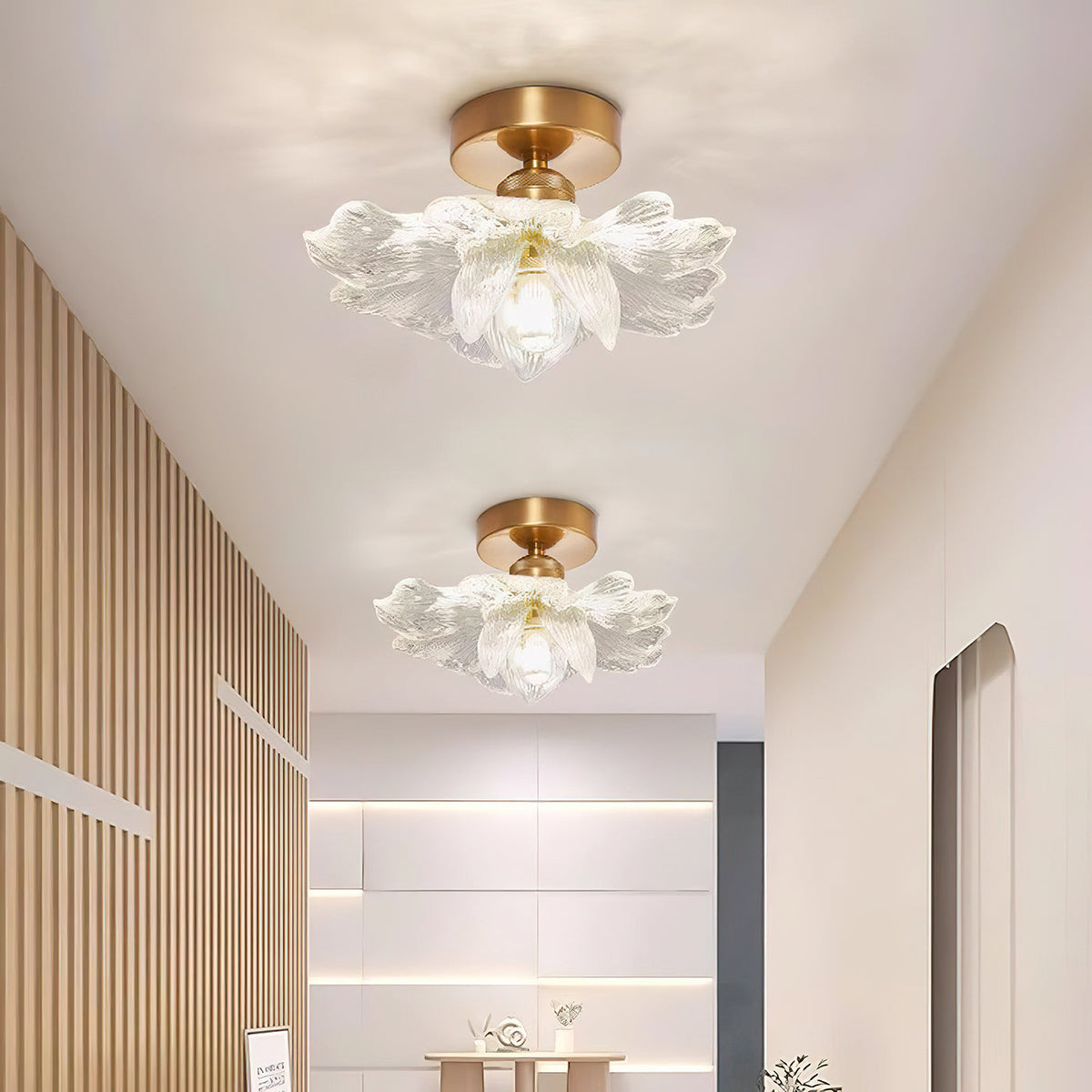 retro-petal-ceiling-light