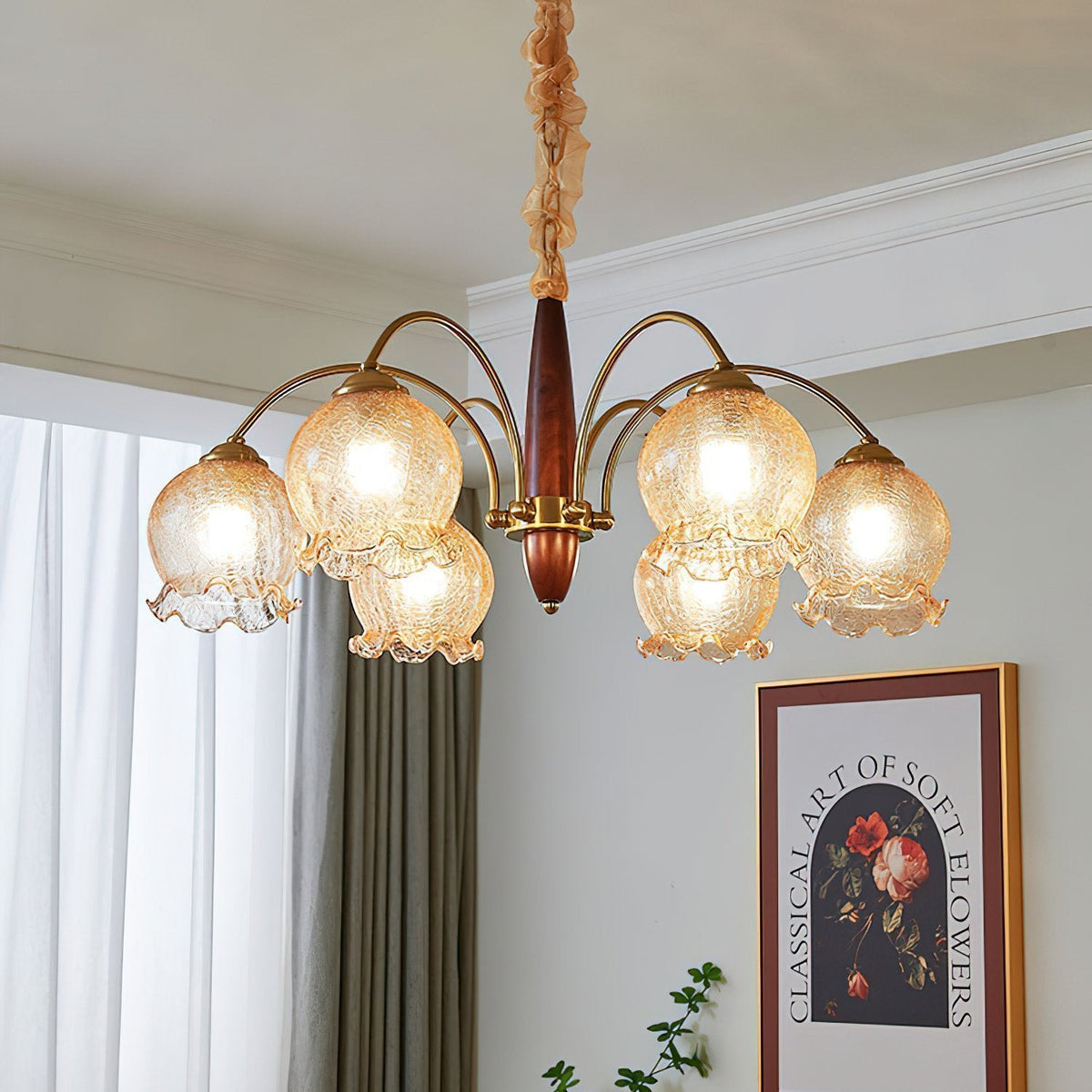 Retro Petal Chandelier