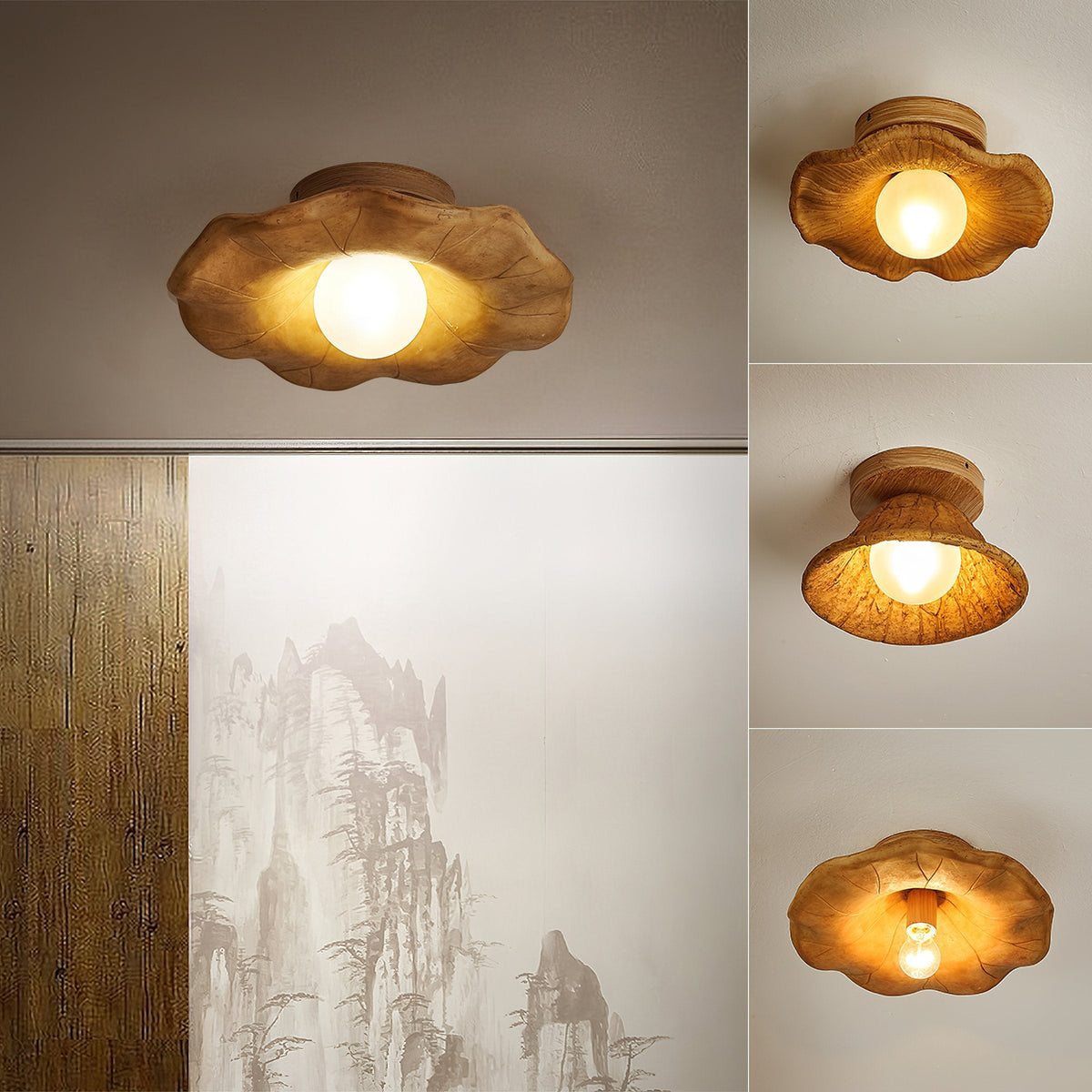 Retro Resin Ceiling Lamp