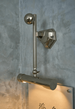 Retro Revival Wall Sconce in Polished Chrome for Vintage-Inspired Interiors