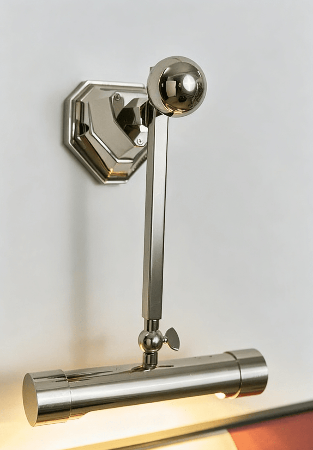 Retro Revival Wall Sconce in Polished Chrome for Vintage-Inspired Interiors