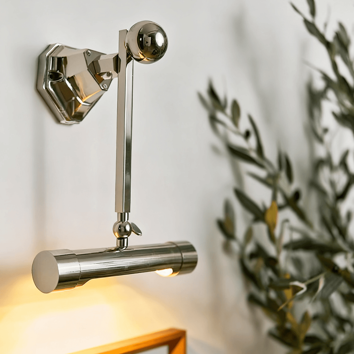 Retro Revival Wall Sconce in Polished Chrome for Vintage-Inspired Interiors
