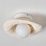 Retro Straw Hat Ceiling Lamp
