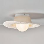 Retro Straw Hat Ceiling Lamp