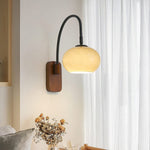Retro Wooden Glass Wall Lamp