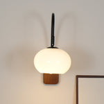 Retro Wooden Glass Wall Lamp