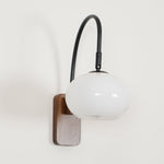 Retro Wooden Glass Wall Lamp