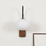 Retro Wooden Glass Wall Lamp