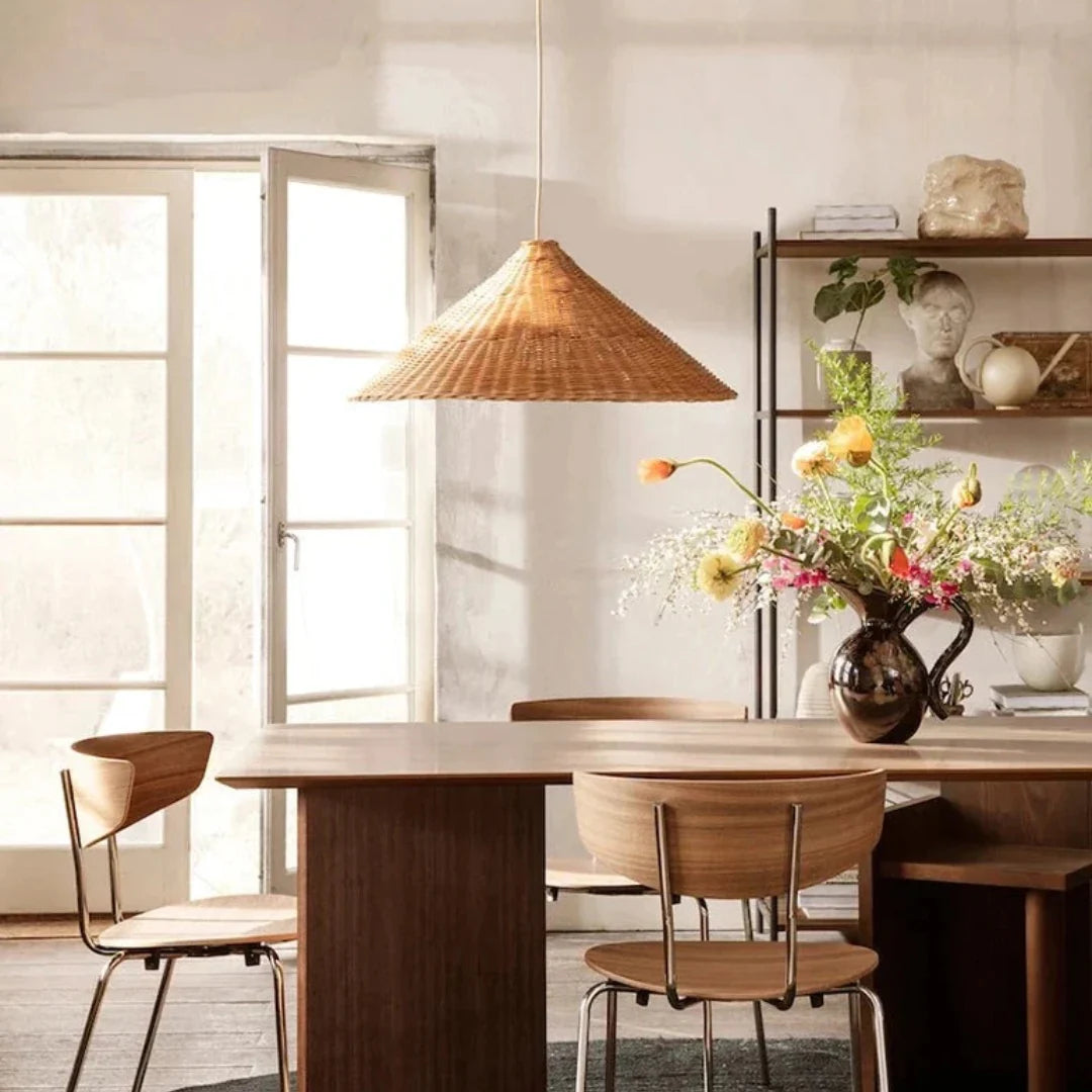 Bamboo And Rattan Woven Japanese Style Vintage Living Room Dining Room Tea Room Chandelier