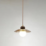 Ribbed Floral Pendant Light