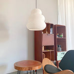Rice Paper Swag Pendant Light – Handcrafted Mulberry Paper Hanging Lamp