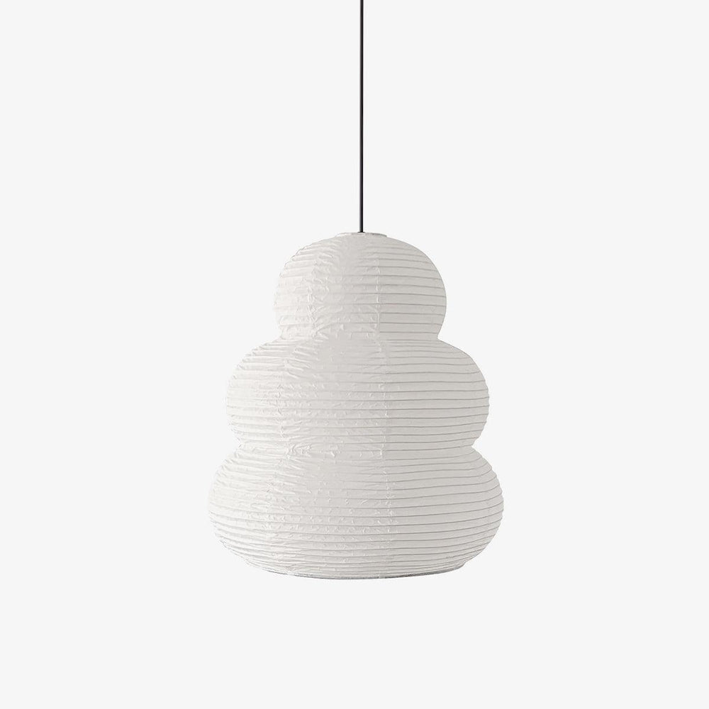 Rice Paper Swag Pendant Light – Handcrafted Mulberry Paper Hanging Lamp