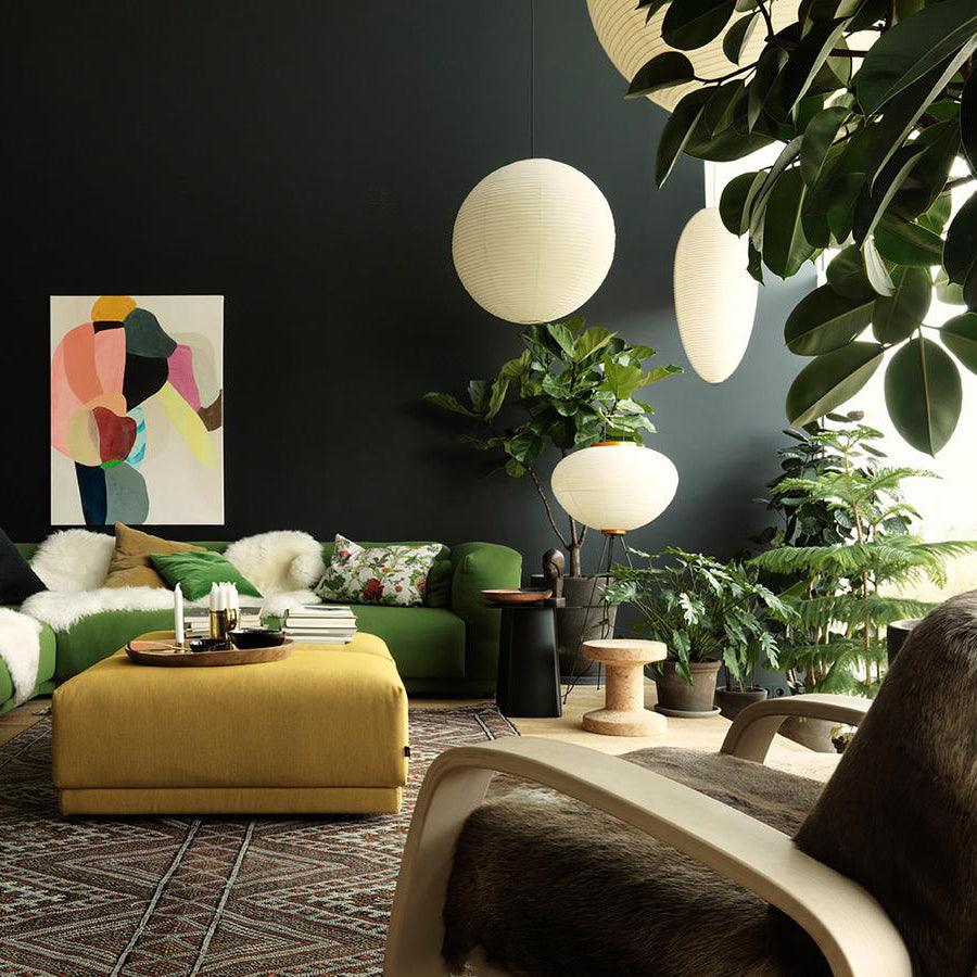Handmade Mulberry Paper Pendant Light – Mid-Century Modern Washi Shade