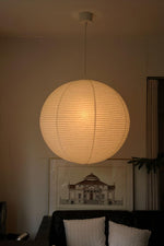 Handmade Mulberry Paper Pendant Light – Mid-Century Modern Washi Shade