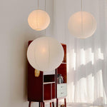Handmade Mulberry Paper Pendant Light – Mid-Century Modern Washi Shade