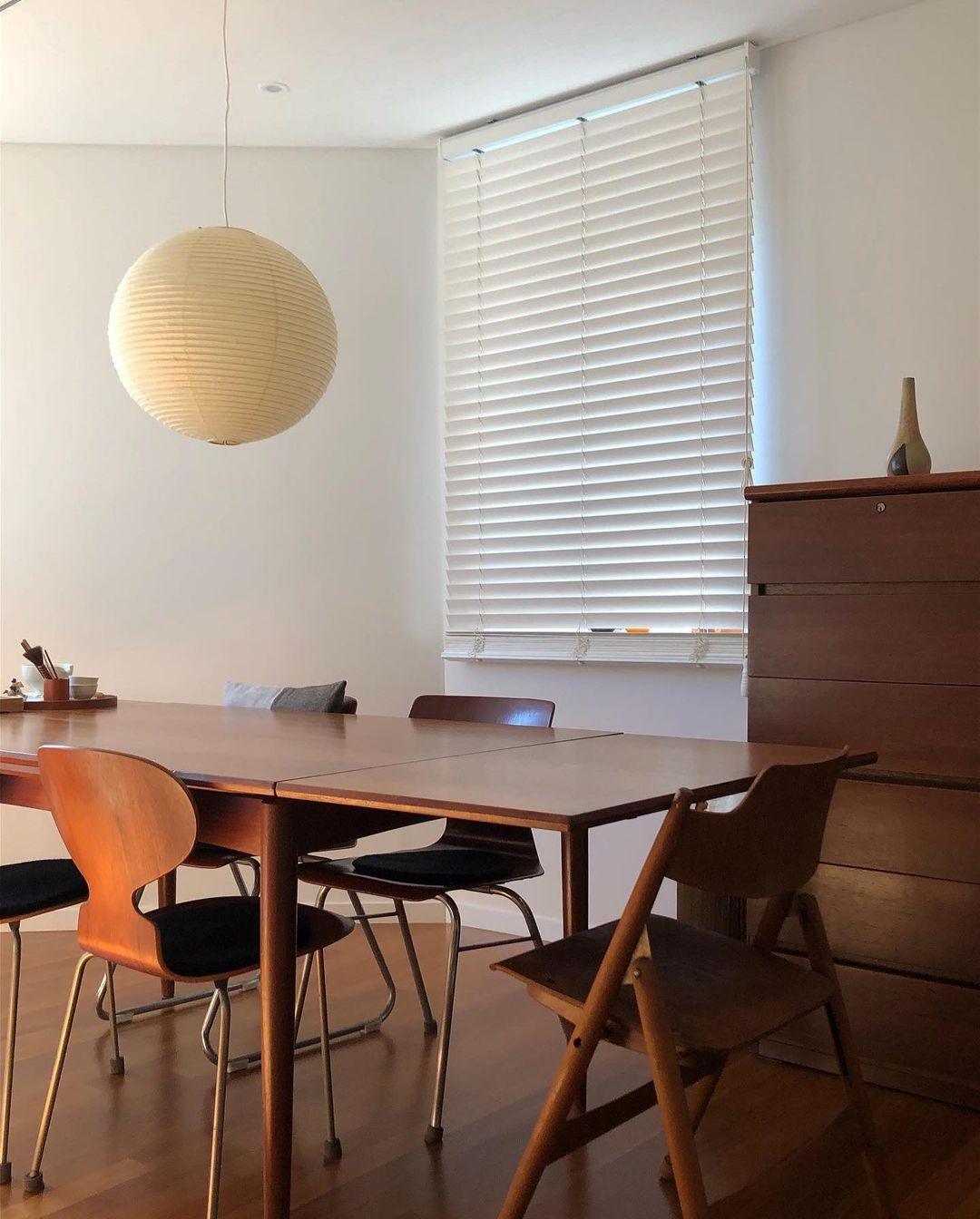 Handmade Mulberry Paper Pendant Light – Mid-Century Modern Washi Shade