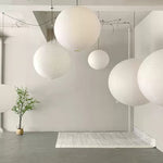 Handmade Mulberry Paper Pendant Light – Mid-Century Modern Washi Shade