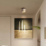 Ridge Artisan Travertine Ceiling Light – Modern Flush Mount for Bedroom, Living Room & Dining Room