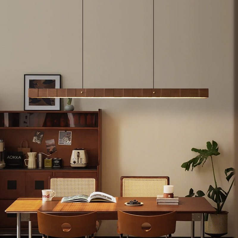 Rillwood Beam Linear LED Pendant Light for Kitchen Island and Dining Room