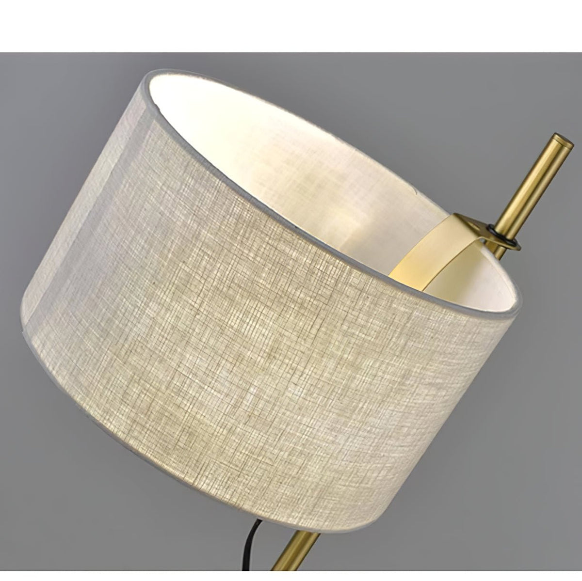 Lino Arc Table Lamp – Sculptural Brass & Fabric Designer Lamp for Modern Interiors