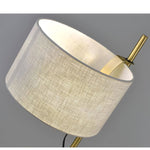 Lino Arc Table Lamp – Sculptural Brass & Fabric Designer Lamp for Modern Interiors