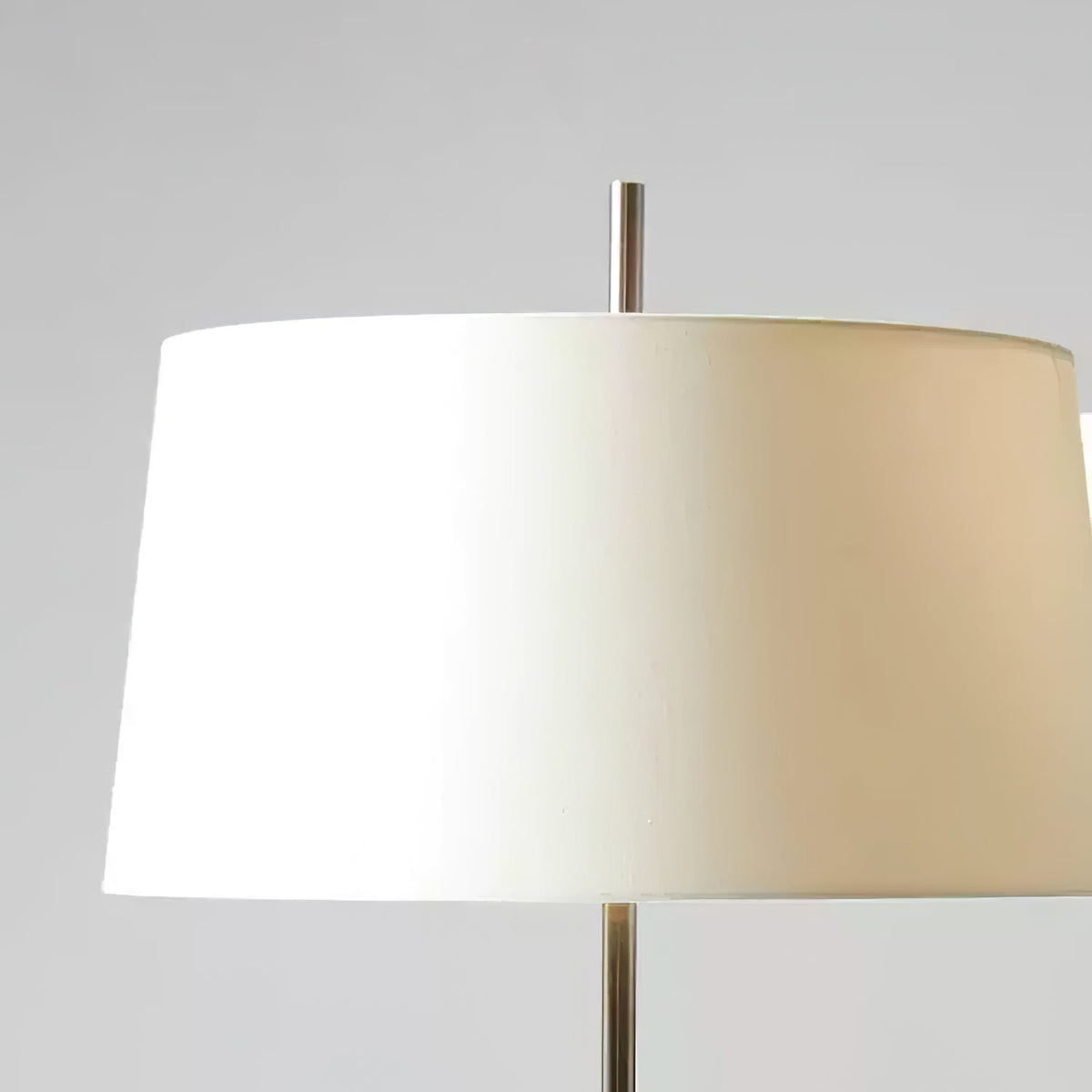 Rilume Table Lamp – Brushed Nickel Fabric Shade for Modern Interiors