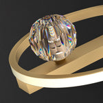 Ring Crystal Ball Ceiling Lamp