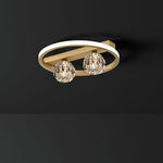 Ring Crystal Ball Ceiling Lamp