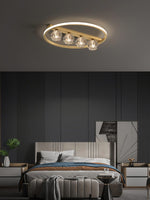 Ring Crystal Ball Ceiling Lamp