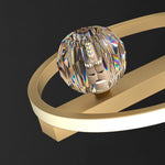 Ring Crystal Ball Ceiling Lamp