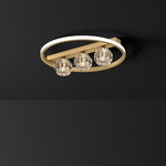 Ring Crystal Ball Ceiling Lamp