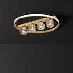 Ring Crystal Ball Ceiling Lamp