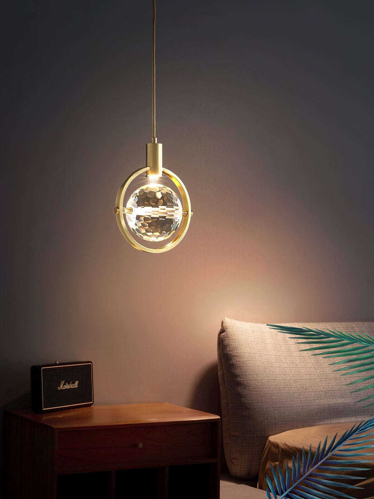 Ring Crystal Pendant Light