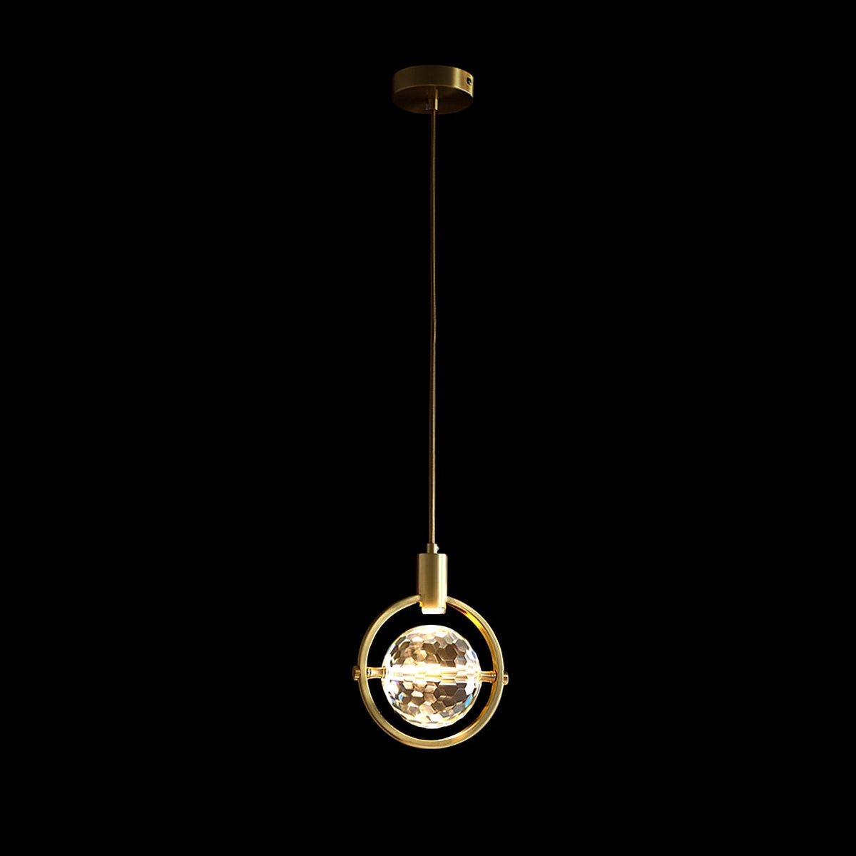 Ring Crystal Pendant Light