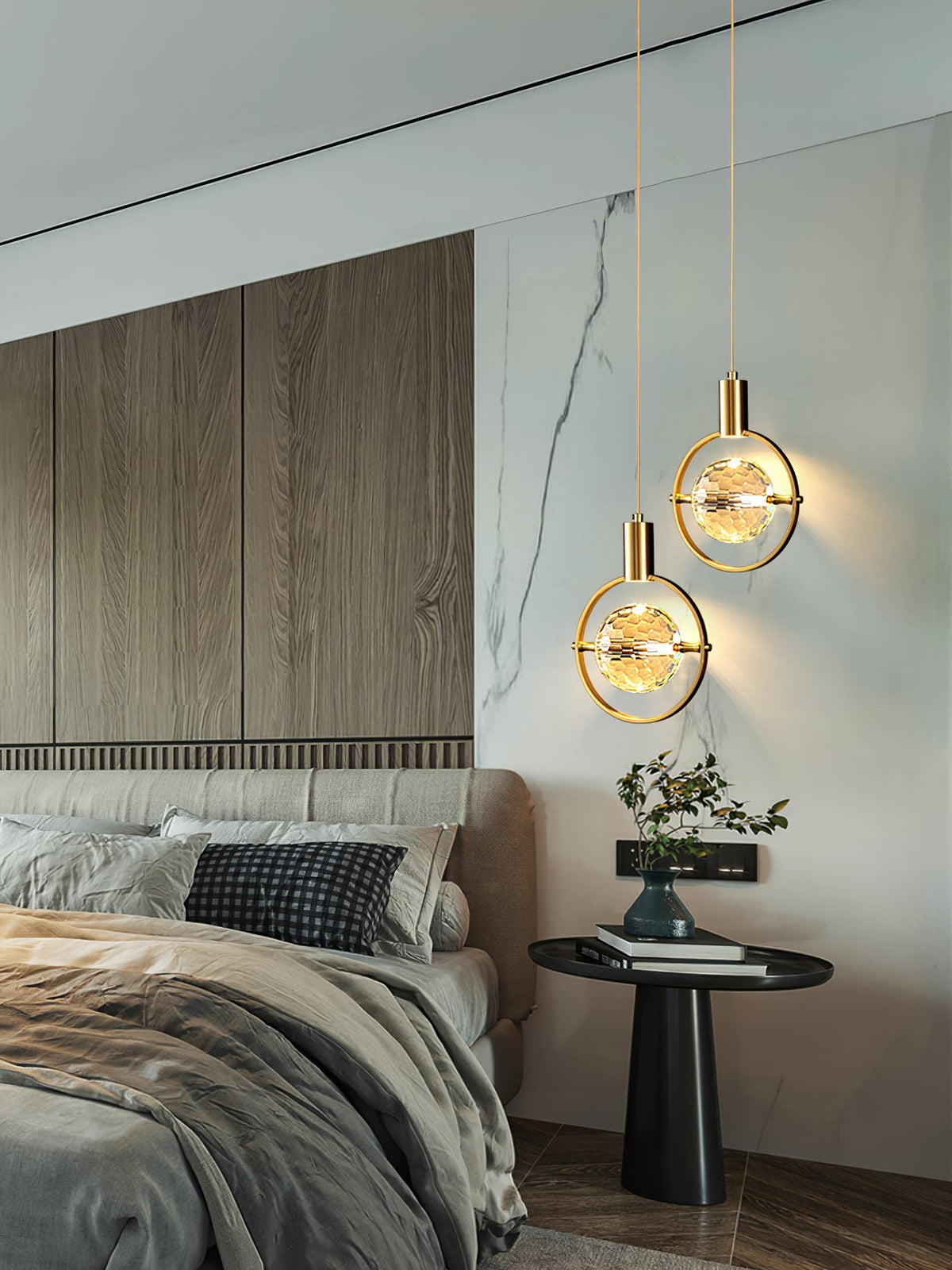 Ring Crystal Pendant Light