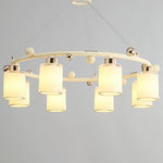 Ring Glass Cup Chandelier Modern Pendant Light for Dining Room