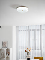 Ripple Glass Ceiling Light – Modern Flush Mount LED Fixture in Gold