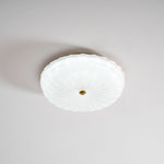 Ripple Glass Ceiling Light – Modern Flush Mount LED Fixture in Gold