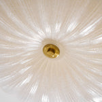 Ripple Glass Ceiling Light – Modern Flush Mount LED Fixture in Gold