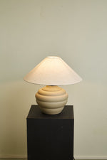 Ripple Clay Table Lamp – Sculptural Ceramic Accent Light for Modern Interiors