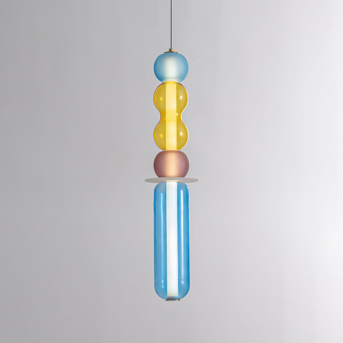 Ripple Glass Pendant Light – Modern LED Hanging Lamp for Dining Room & Living Room